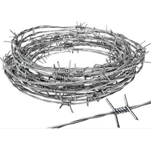 14 Gauge 200m Long galvanized and PVC Coated Barbed Wire for Highway