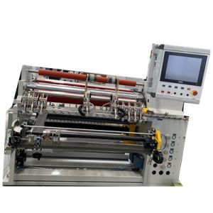 Multi Functional 120mm Automatic Roll Slitter Servo Motor Driven Paper Slitter