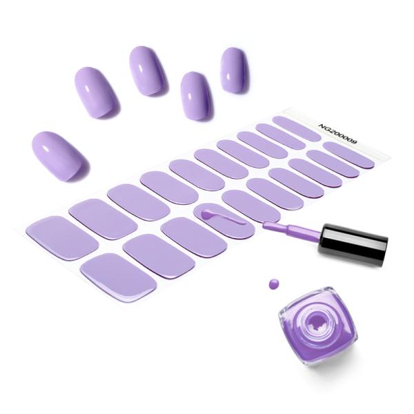 Hot Sell Valentine Semi Cured Wraps Long Lasting Gel Nail Stickers New Arrival Styles Nail Gel Wraps With Uv Lamp