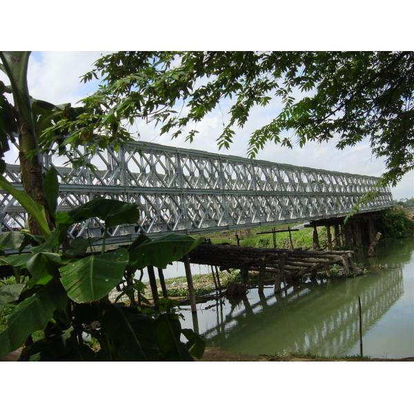 Bailey Prefabricated Delta Bridge Simple structure For Military
