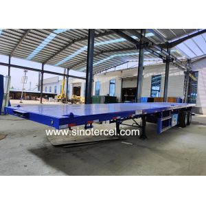 SINOTERCEL 3 Axles Semi Trailer 30t Flatbed Trailer Semi Truck