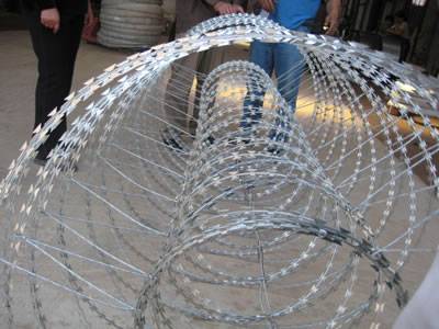 galvanized razor wire (double concertina)