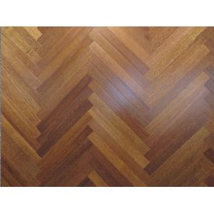 Quality Merbau Herringbone Engineered Wood Flooring 350-1200mm Enviromental for sale