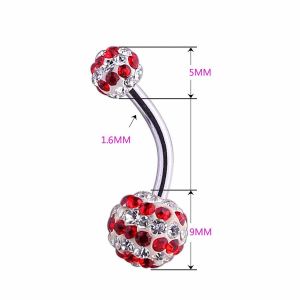 Wholesale Factory Price Fancy Ferido Ball Design Belly Navel Rings Piercing