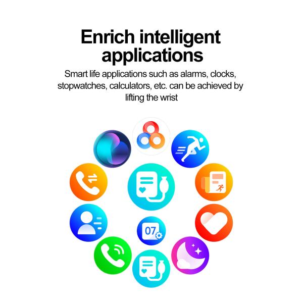 HK80 Smart Watch 1.95inch Amoled Men BT Voice Assistant Health Monitoring Rotating Crown