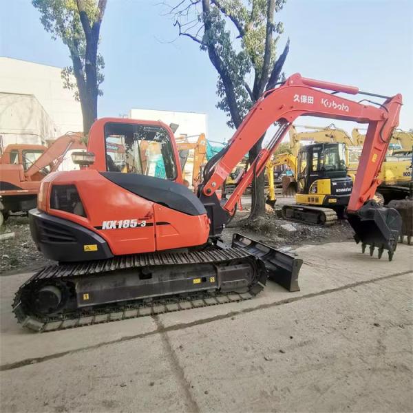 2021 Original Japan 8 Ton Mini Excavator Kubota KX185 with 0.35m3 Bucket Capacity