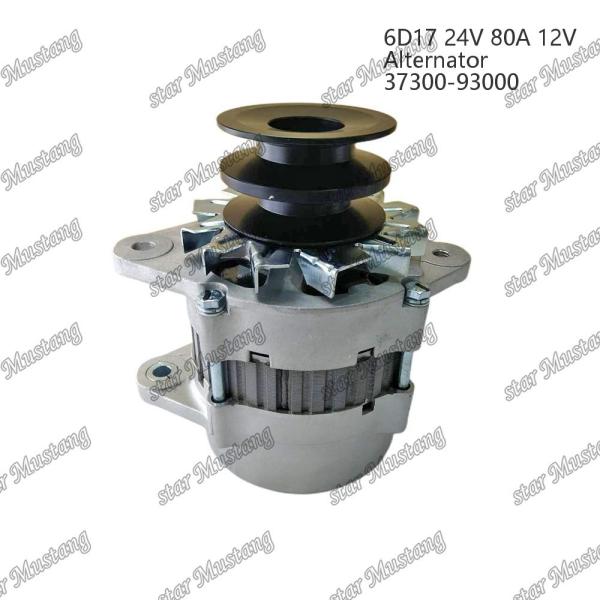 Alternator 6D17 24V 80A R210-5 37300-93000