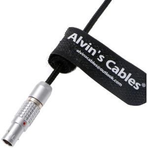 Power Cable For Teradek ARRI 2-Pin-Male To Reverse D-Tap Flexible Braided Cable