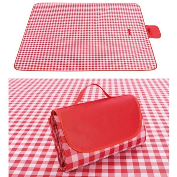 Foldable Gingham Outdoor Picnic Mat Sandproof Waterproof 2M Camping Beach
