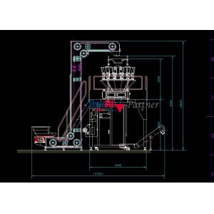 80bpm Multihead Weigher Packing Machine For Roasted Nuts Almonds