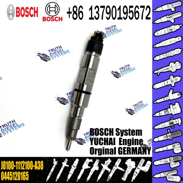 Buy 0 445 120 165 Diesel Fuel Injector 0445120165 Common Rail Injector 0445 120 165 For YUICHAI YC6J EU4 J0100-1112100-A38 at wholesale prices