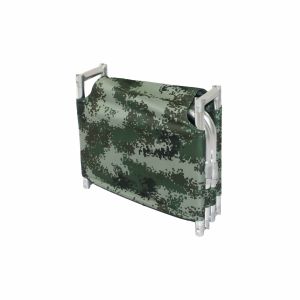 Two Wheels Two Supporting Legs Four Folde Stretcher Trolley 1200D Camouflage