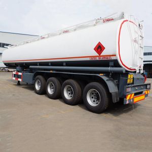 Quality CIMC 4 Axle 45000L Fuel Tanker Trailer Carbon Steel Material for sale