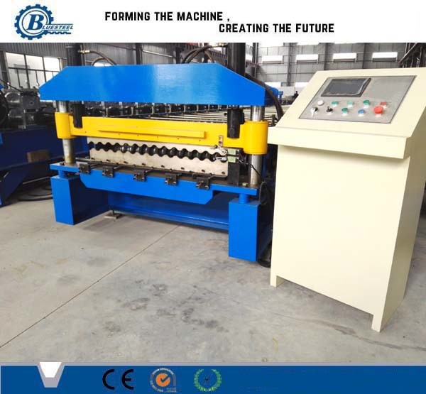 Buy Customized 0.3 - 0.8mm Corrugated Steel Forming Machine With 5.5kw Power at wholesale prices
