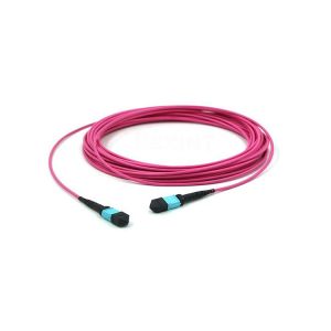 FTTH High Density MM OM4 MTP MPO Cable 8 12 24 Core Fiber Optic Cable 100%