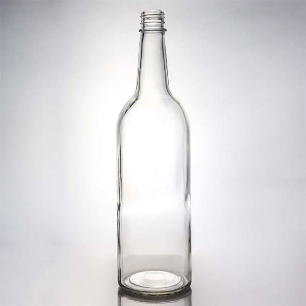Surface Handling Decal Glass Bottle 1000ml Round Shaped Perfect for Gin Rum