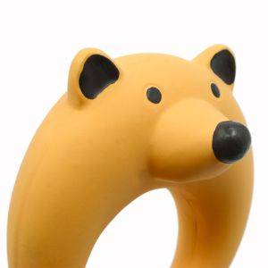 Eco Friendly BB Whistle Fox Latex Soft Squeaky Dog Ball