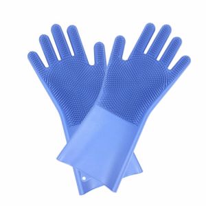 Food Grade Heat Resistant Soft Silicone Dish washing Gloves Silicone Gloves with