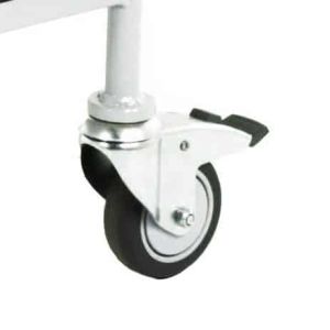 Small Oxygen Gas Cylinder Cart Fabrication O2 Tank Cart White