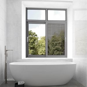 Waterproof Modern Design Aluminum Sliding Glass Windows with 6mm Overlapping