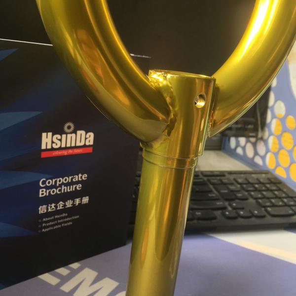 Super Glossy Mirror Hydro Chrome 24k Gold Electrostatic Spray Powder Coating Bonding Powder Paint for Metal Furniture