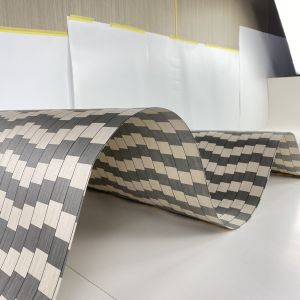 Fiber Reinforced Engineered Wood Veneer Square Edge Nontoxic