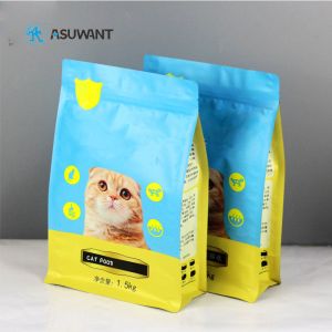 Gravure Printing Zip Closure 120mic VMPET Pet Food Pouches