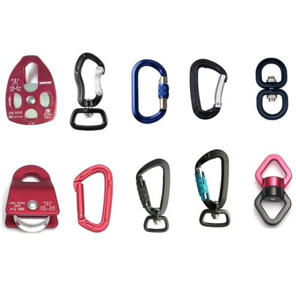 Outdoor Activity Aviation Aluminum Climbing Carabiner Safety Lock Hook