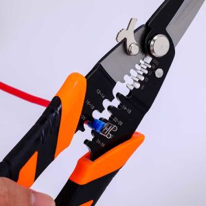 219mm Precision Cutting Combination Shears Opening Locking Spring Loaded Wire