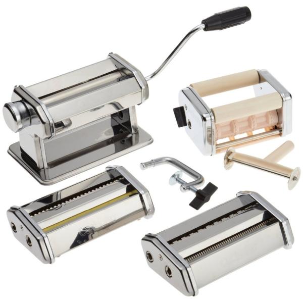Buy 23*20*19CM Pasta Machine Set 430 SS Pasta Cutter Attachment at wholesale prices