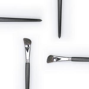 Vegan Single Makeup Brush Copper Ferrule Synthetic Bristle Hair Brush