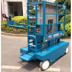 Dual Mast Self - Propelled Aluminum Work Platform With 8m Platform Height