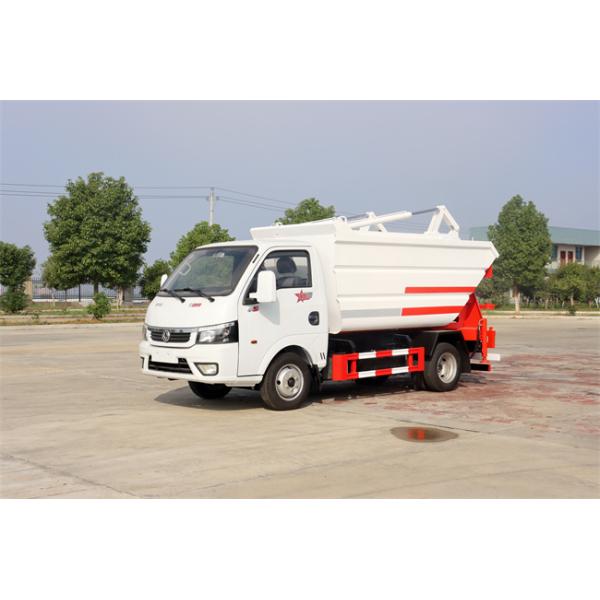 Customized Mini 4x2 5000 CBM Dongfeng Dump Truck With Hydraulic Self-Loading and Unloading