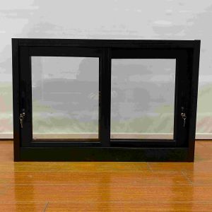 Windproof Aluminum Sliding Windows With Powder Coated Frame Insect Screen