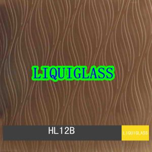 4mm Tinted Laminated Glass Liquid Stereoscopic Effect Pattern