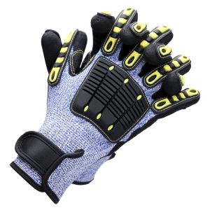 Safety Work 5 Level Cut Proof Work Gloves Mining Impact Gloves TPR Back