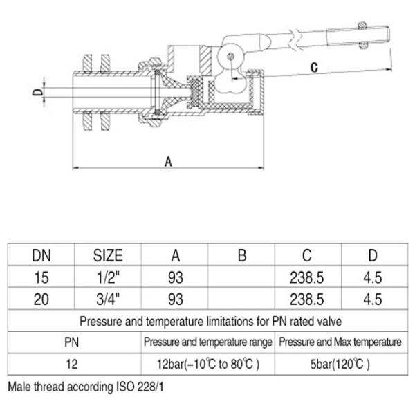 25mm Piston Brass Float Valve