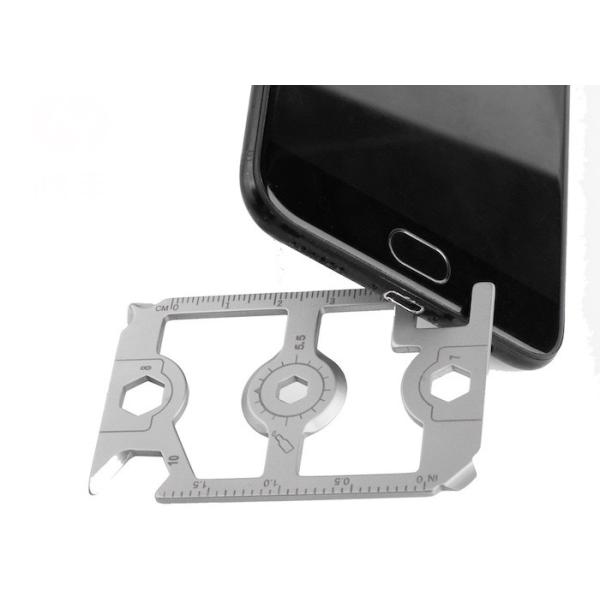 Precision Punch Stamping 70MM Sandblasting Multifunctional EDC Tool Card Knife Stainess Steel Bottle Opener