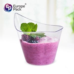 Plastic disposable irregular shape eco-friendly 200ml drinking cups