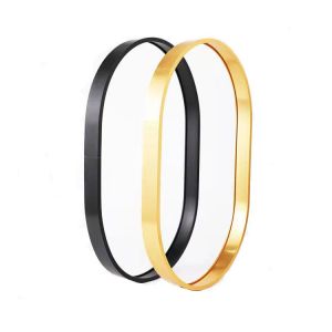 Oval Led Mirror Aluminium Profile Anodizing Brushed Oblong Bending