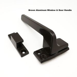 Aluminum Brown Door And Window Handle Lock For House CA Finishes