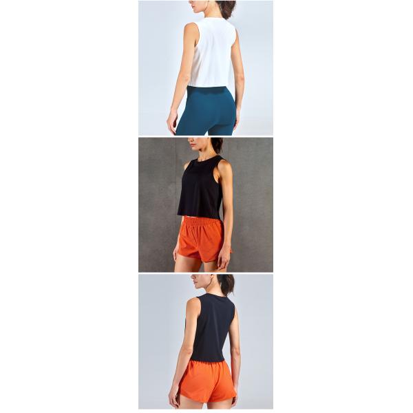 Naked Feeling Women Yoga Tank Top Breathable Loose Fit Training Crop Vest