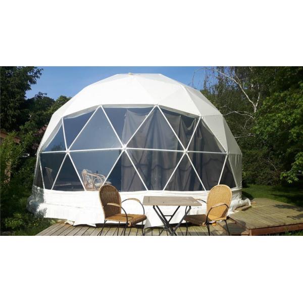 Buy Geo Glamping Dome Tent Cool Camping Luxury Hotel Tents With Skylight Windows at wholesale prices