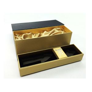 Personalized Wine Packaging Boxes With Luxury PU Leather Logo Printable