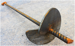 Galvanized Welded Eyelet Helical Anchors For Agricultural Anti Hail System Accessory