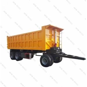 3 Axles Farm Tipper Meters Hydraulic Cylinder Mini Concrete Dump Trailer for