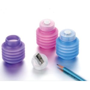 triangle Pencil Sharpener with container plastic pencil sharpener