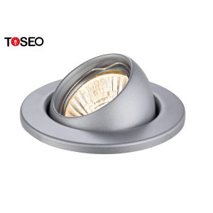 Round Adjustable Recessed Downlights Fixture For Gu10 Light Bulb