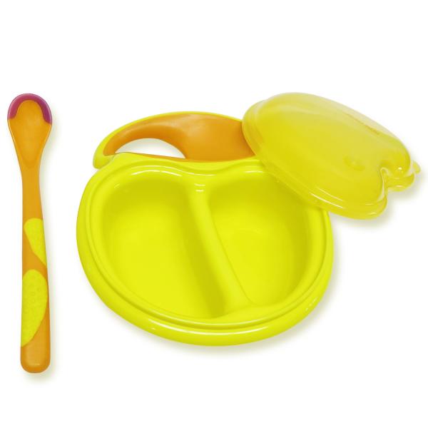 Buy BPA FREE Yellow Easy Grip Baby Feeding Bowls And Spoons at wholesale prices