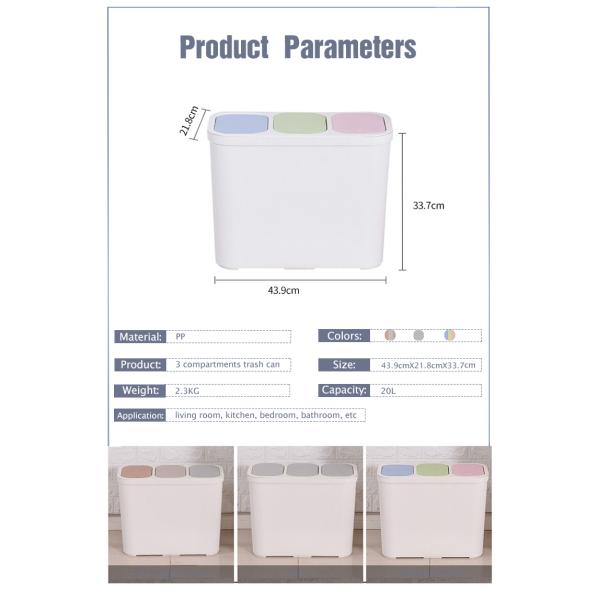 3-Compartment Plastic Recycle Bin The Ultimate Solution for Waste Management in 2020